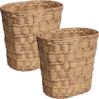 Happimess 5.7-Gallon Tapered Round Wicker Watebasket with Lid in Natural at Nordstrom