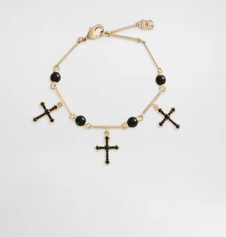 Dolce & Gabbana Bracelet With Cross Charms - Woman Bijoux Gold Metal Onesize