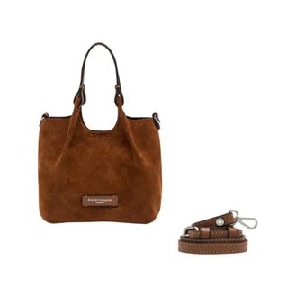 Gianni Chiarini DUA Tote Bag - Dames - Tassen - Bruin - Maat: ONE Size Zijde