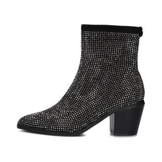 Mexx Schoenen, Dames, Zwart, 40 EU, Zwarte Peach Mara Enkellaarsjes