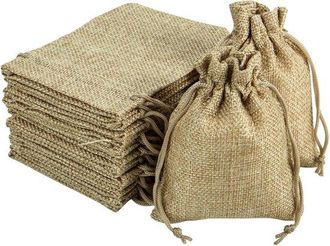 No Brand Bolsitas Peque&ntilde;as De Yute De 9x12 Cm - 30 Unidades Para Fiestas Y Regalos