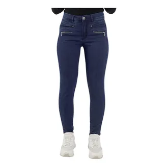 2-Biz Denim Trousers with Zipper Pockets - female - 2-Biz - Skinny Fit Jeans - Blue - 3XL - Jeans