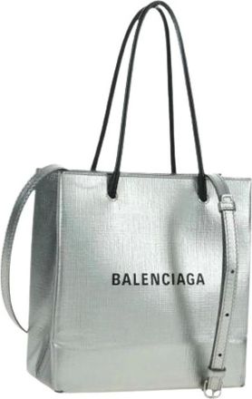 Balenciaga Pre-owned Tote Bags, female, Gray, Size: ONE SIZE Pre-owned Vintage Hand Bag