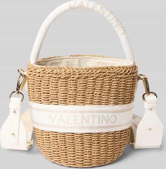 Valentino Handbags Handtasche in Flecht-Optik in Ecru, Gr&ouml;&szlig;e 1