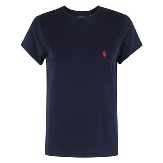 Polo Ralph Lauren T-Shirts, female, Blue, Size: XS Casual Cotton Tee Shirt