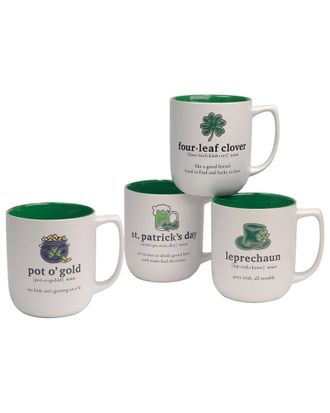 Certified International Set Of 4 St. Patricks Day Mugs