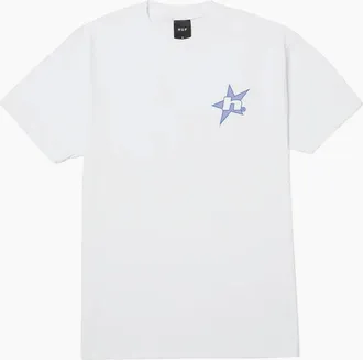 HUF Mens HUF Ice Star White T-Shirt - Size: 42