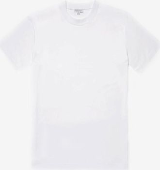 Sunspel Kurzarm-Rundhals-T-Shirt aus Supima-Baumwolle