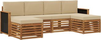 vidaXL Conjunto De Sof&aacute;s De Exterior 5 Uds. Vidaxl
