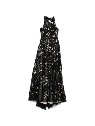 Saiid Kobeisy Embroidered Tulle Long Dress
