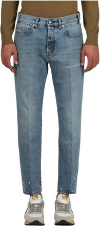 Covert Gescheurde Jeans met Onderste Detail - Heren - Regular Fit Jeans - Blauw - W30 - Jeans