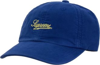 SUPREME Mens Lightweight Moleskin 6-Panel Hat In Blue
