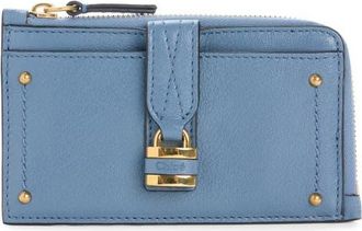 Chlo&eacute; Small Paddington Leather Zip Wallet in Ashes Blue at Nordstrom