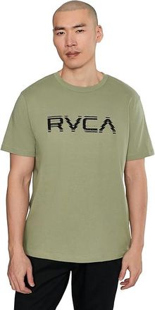 Rvca Big Glitch Short Sleeve Mens T Shirt Ranger Green : 2XL, Cotton