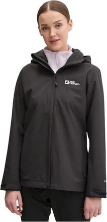 Jack Wolfskin Trailtime 2L Jacket - Dames - Windbreakers - Zwart - S - Wol - Fitness
