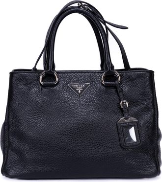 Prada Pre-owned Womens Shopping Tote Shoulder Bag - Black - One Size