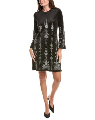 Johnny Was Bounce Velour Kimono Sleeve Mini Dress