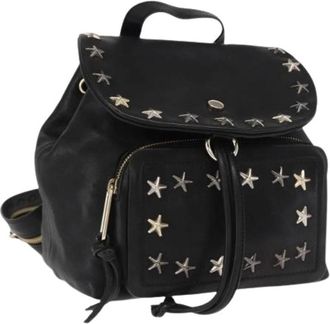 Jimmy Choo London Pre-owned Backpacks, female, Black, Size: ONE SIZE Pre-owned Leather Backpack