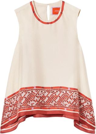 La DoubleJ Blouses & Shirts - Dames - Tops zonder mouwen - Rood - M - Tops