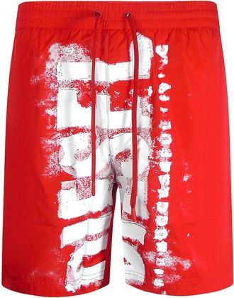 Diesel Mens Diesel BMBX-POWEL Red Beach Shorts - Size: 37/36/32