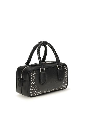 Miu Miu Arcadie Calfskin Leather Shoulder Bag - Black