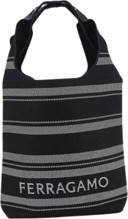 Ferragamo Pre-owned 241357 Tote bag - unisex - Vintage Shopper - Zwart - ONE Size - Vintage