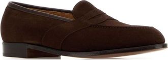 Edward Green Mens Montpellier Loafer Brown Suede