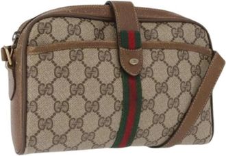 Gucci Pre-owned Vintage Cross Body Bag - Dames - Vintage Schoudertas - Beige - ONE Size - Vintage