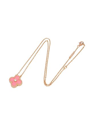 Van Cleef & Arpels Collana Alhambra in oro giallo 18 carati con diamanti anni 2010