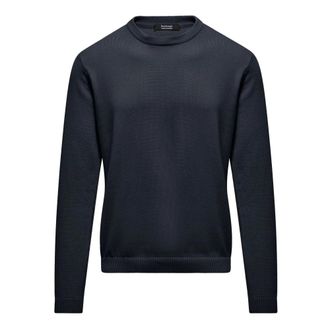 Bomboogie Su&eacute;ter de cuello redondo de algod&oacute;n - Knitwear - Hombre - Azul - L