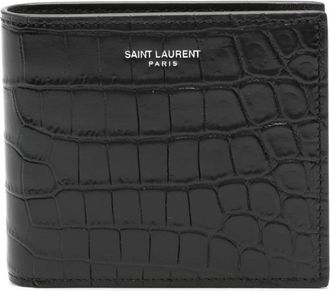 Saint Laurent East/West wallet - unisex - Bos Taurus - One Size - Black