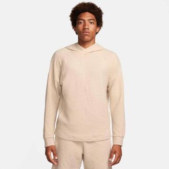 Nike Yoga Hoodie Mens Sand Drift Dri-Fit Textured Raglan Sleeve DSGL867