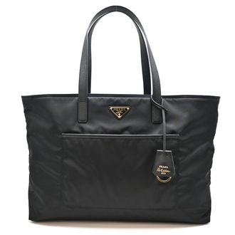Prada Black Nero Nylon Tote Bag (Pre-Owned)