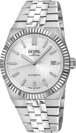 Gevril Group Pier 17 Silver-tone Dial Mens Watch 46400B