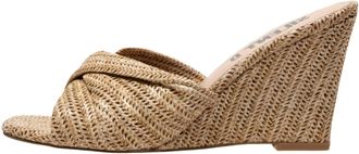 Silent D Womens Katia Wedge Sandals In Beige