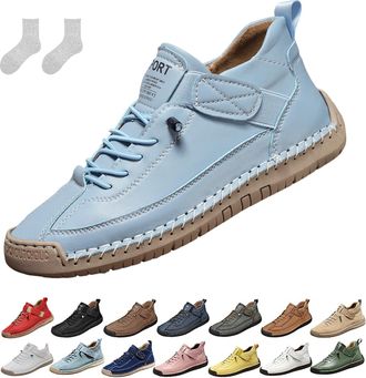 Generic Orthopedic Shoes, Womens Handmade Leather Orthopedic Comfortable Shoes, Anti-Impact Non-Slip for Hiking Camping Driving (C,11.5)