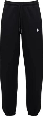Marcelo Burlon Cross Relax Trainingsbroeken - Heren - Sweatpants - Zwart - L - Katoen - Broeken