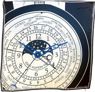 Louis Vuitton Limited Edition Le Temps Du Voyage Silk Scarf