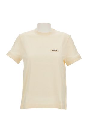 Jacquemus Crew Neck T-Shirt with Logo Label