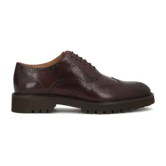 Kazar Schoenen, Heren, Bruin, 43 EU, Leer, Leren Brogue Schoenen