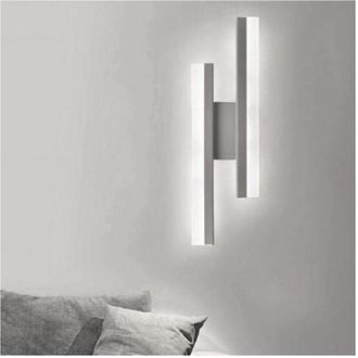 Trade Shop Trade Shop - L&aacute;mpara Led Blanca L&aacute;mpara De Pared Moderna 10w Cct 3 Tono De Luz 3000-4000-6500k E87-b3c