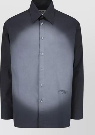 Maison Margiela straight shirt collar long sleeves printed detail