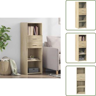 vidaXL Credenza moderna - vidaXL Credenza Rovere Sonoma 40x42,5x124 cm in Legno Multistrato - Credenza decorativa