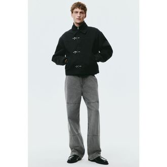 H&M Loose Fit Worker Jeans in Gray at Nordstrom, Size 32 X 34