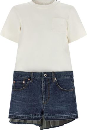 sacai Multicolor Denim Dress