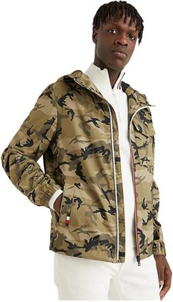 Tommy Hilfiger Verstelbare jas met capuchon - Heren - Zomerjassen - Veelkleurig - XL - Polyester - Jassen