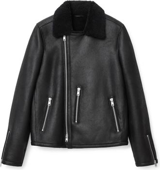 AllSaints Correz Shearling Biker Jacket