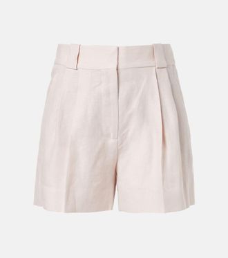 Blaz&eacute; Milano Blaz&eacute; Milano Selle pleated linen shorts