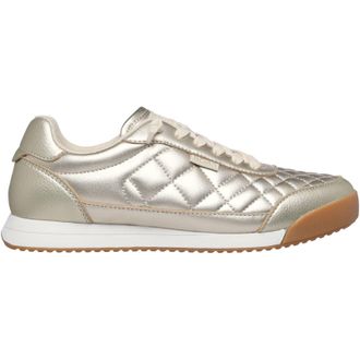 Skechers BOBS Billie Wild Comfort Polyurethane Womens Gold Trainers Pu - Size UK 8