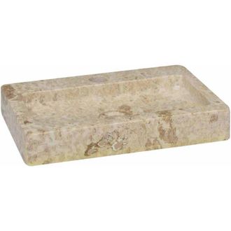 vidaXL Lavabo De Pared M&aacute;rmol Crema 38x24x6,5 Cm Vidaxl